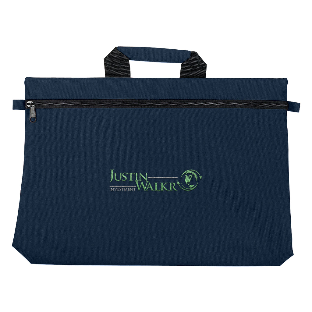 Bag for Documents - Navy - Embroidery