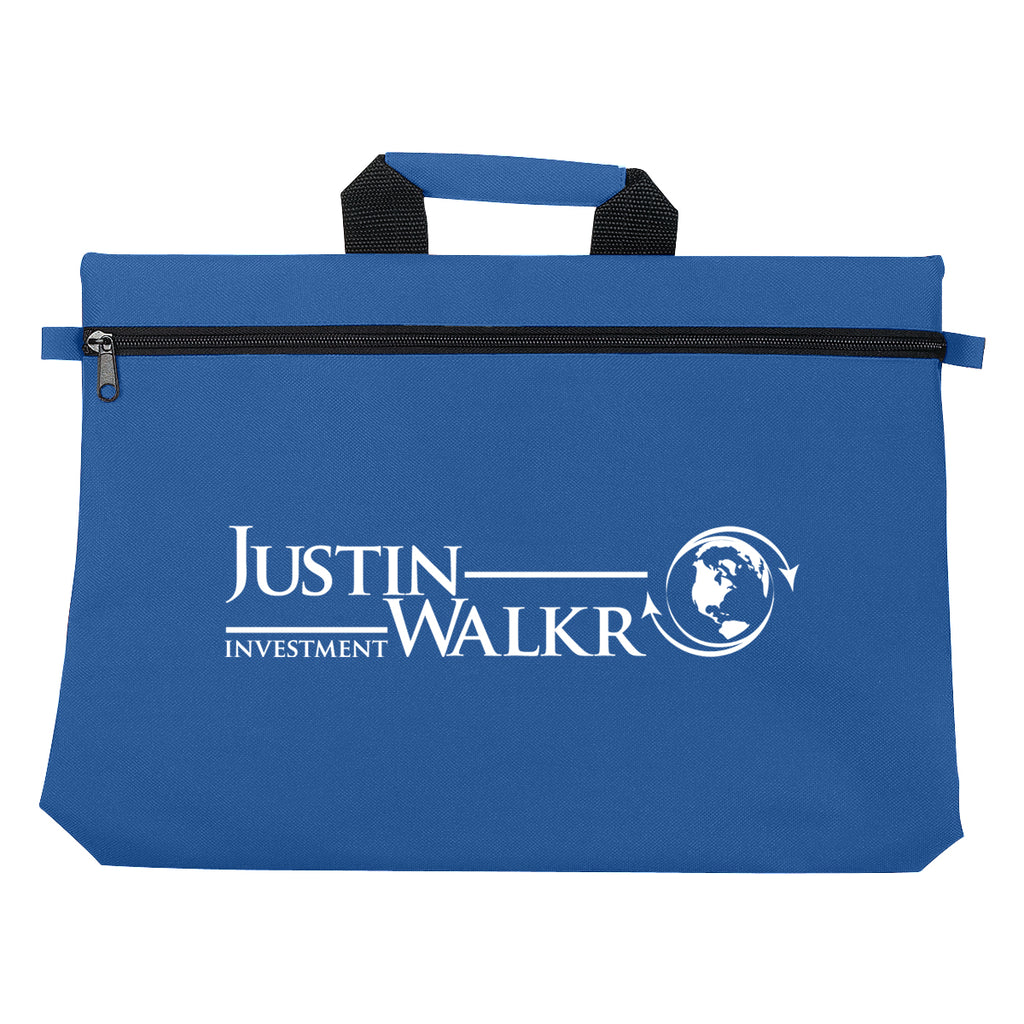 Bag for Documents - Royal Blue - Silk Screen