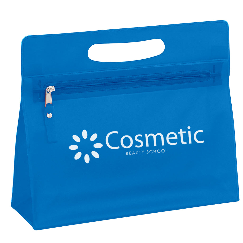 Bag for Vanity Items - Blue - Silk Screen