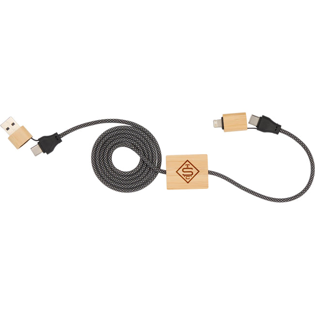 Bamboo 5-in-1 Laptop Charging Cable, 100W