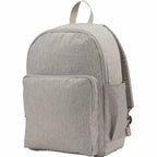Baye Recycled Laptop Backpack, 15 Inch Embroidery - Gray - Left Angle 2