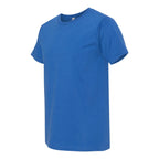 Bayside Unisex USA-Made Fine Jersey T-Shirt - Royal Blue - Side