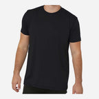 Bayside Unisex USA-Made Performance T-Shirt Full Color - Black - On Model Front