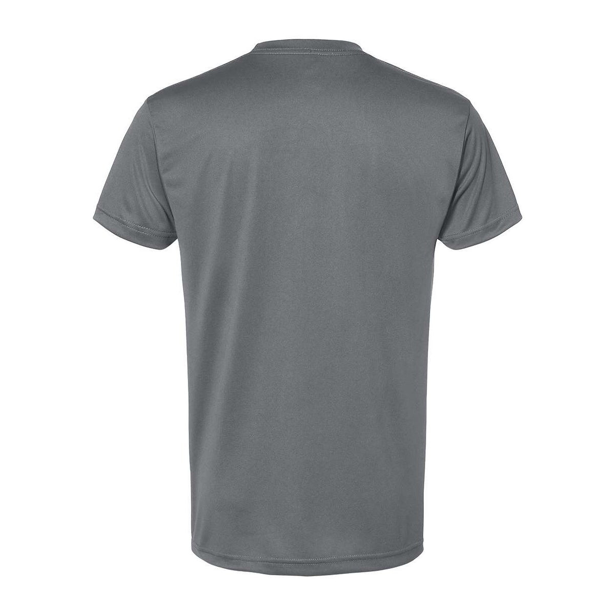 Bayside Unisex USA-Made Performance T-Shirt Full Color - Charcoal - Back