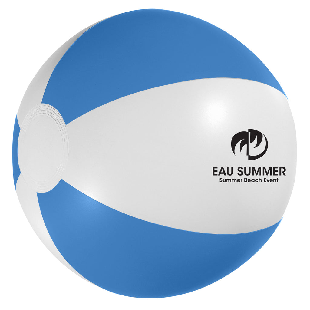 Beach Ball, 12 Inch - Blue - Pad Print