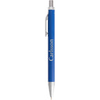 Beau Gel Pen in Recycled Aluminum Laser Engraving - Blue - Front