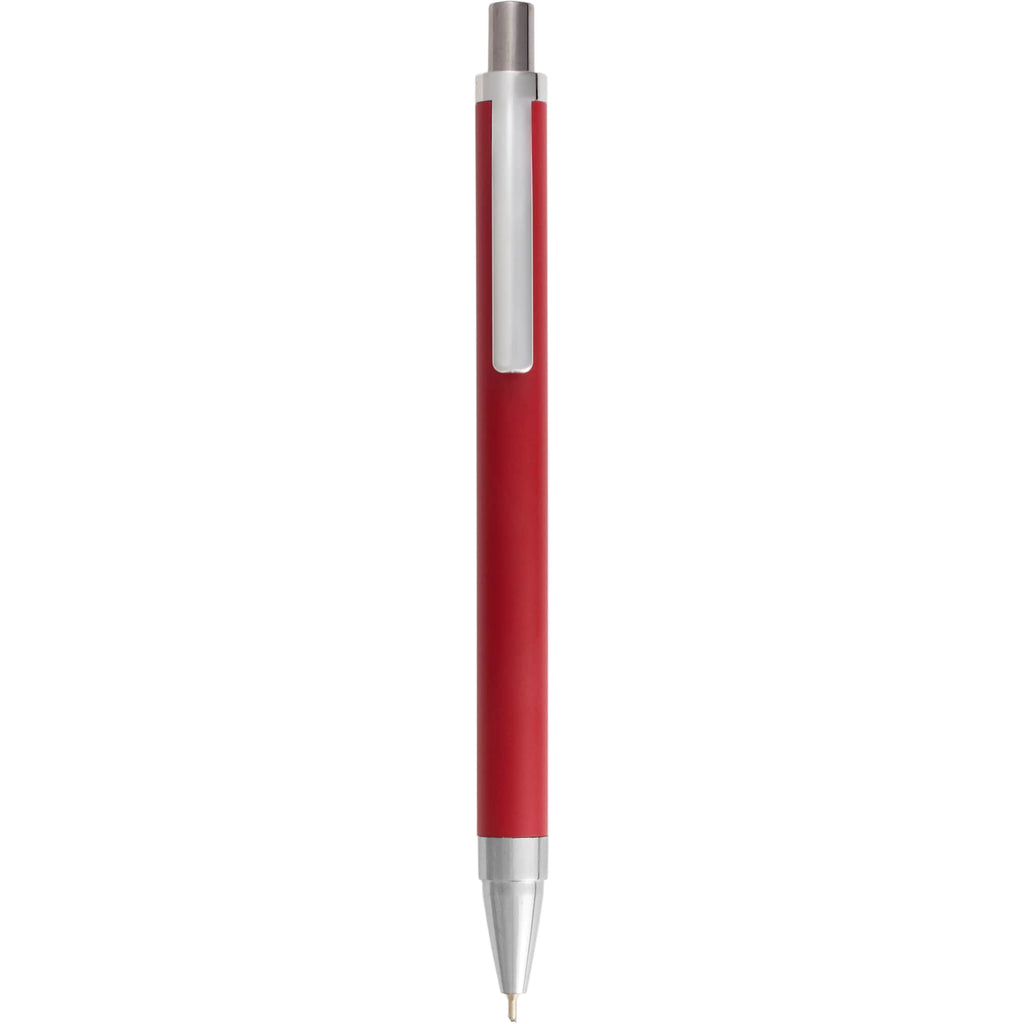 Beau Gel Pen in Recycled Aluminum Laser Engraving - Red - Clip