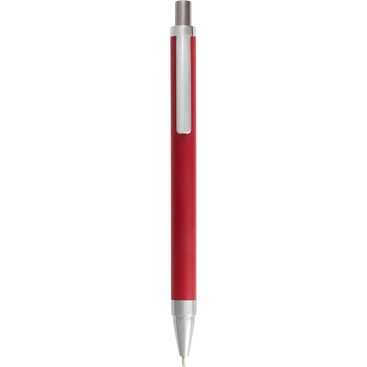 Beau Gel Pen in Recycled Aluminum Laser Engraving - Red - Clip