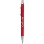 Beau Gel Pen in Recycled Aluminum Laser Engraving - Red - Front