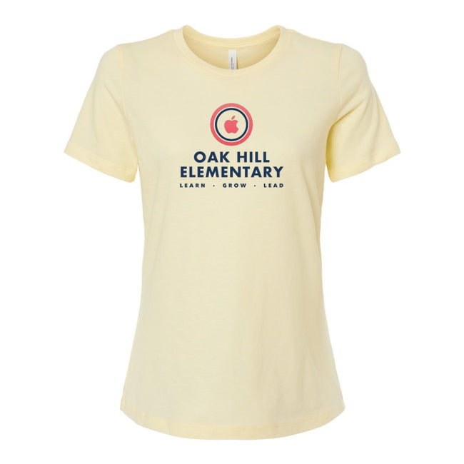 BELLA + CANVAS Women's Relaxed Fit Heather CVC Tee Full Color