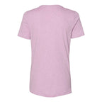 BELLA + CANVAS Women's Relaxed Fit Heather CVC Tee - Heather Prism Lilac - Back
