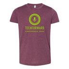 BELLA + CANVAS Youth Triblend Tee - Maroon Triblend - Front