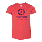BELLA + CANVAS Youth Triblend Tee - Red Triblend - Front