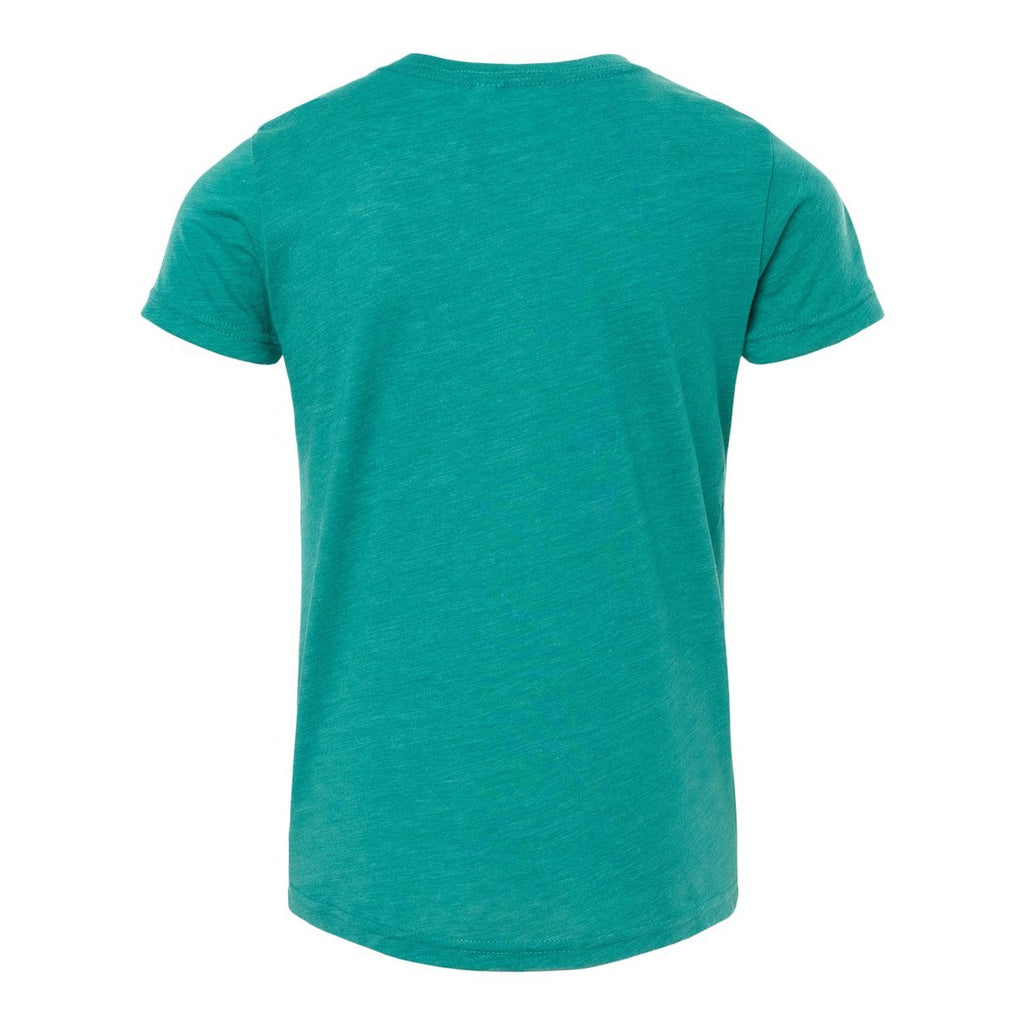 BELLA + CANVAS Youth Triblend Tee - Teal Triblend - Back