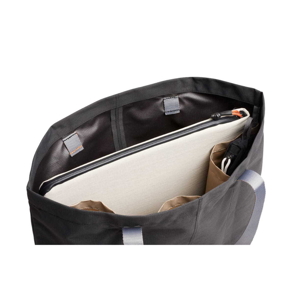 Bellroy Lite Laptop Sleeve in Recycled Fabric, 16 Inches Transfer - ASH - Right Angle Inbag