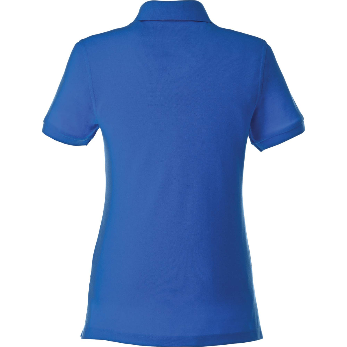 Belmont Cotton Pique Polo for Women Embroidery - New Royal - Back Flat