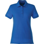 Belmont Cotton Pique Polo for Women Embroidery - New Royal - Front Flat