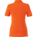 Belmont Cotton Pique Polo for Women Embroidery - Orange - Back Flat