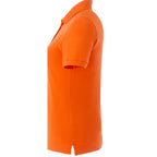 Belmont Cotton Pique Polo for Women Embroidery - Orange - Left Side