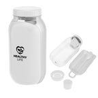 Bento Bottle Salad Shaker, Recycled - White - Pad Print
