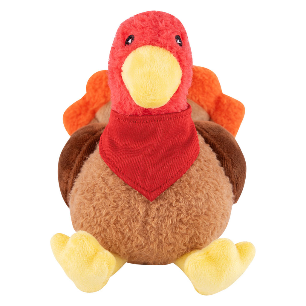 Bert Turkey Plush Toy, 6 Inch - Brown Multicolor - Bandana_Blank