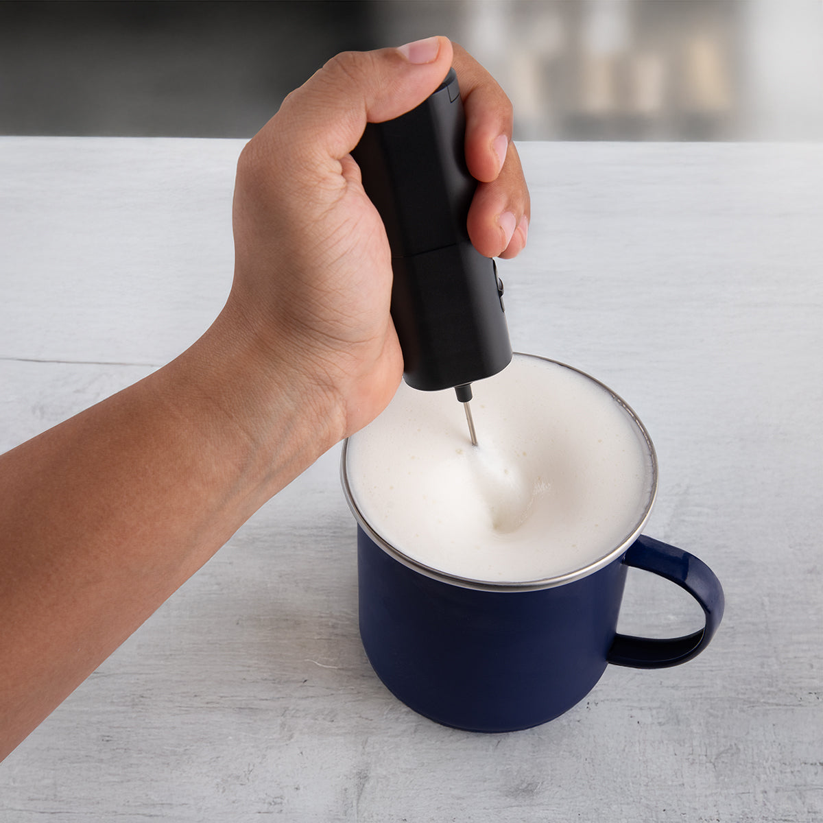 Beverage Mixer, Handheld - Inuse