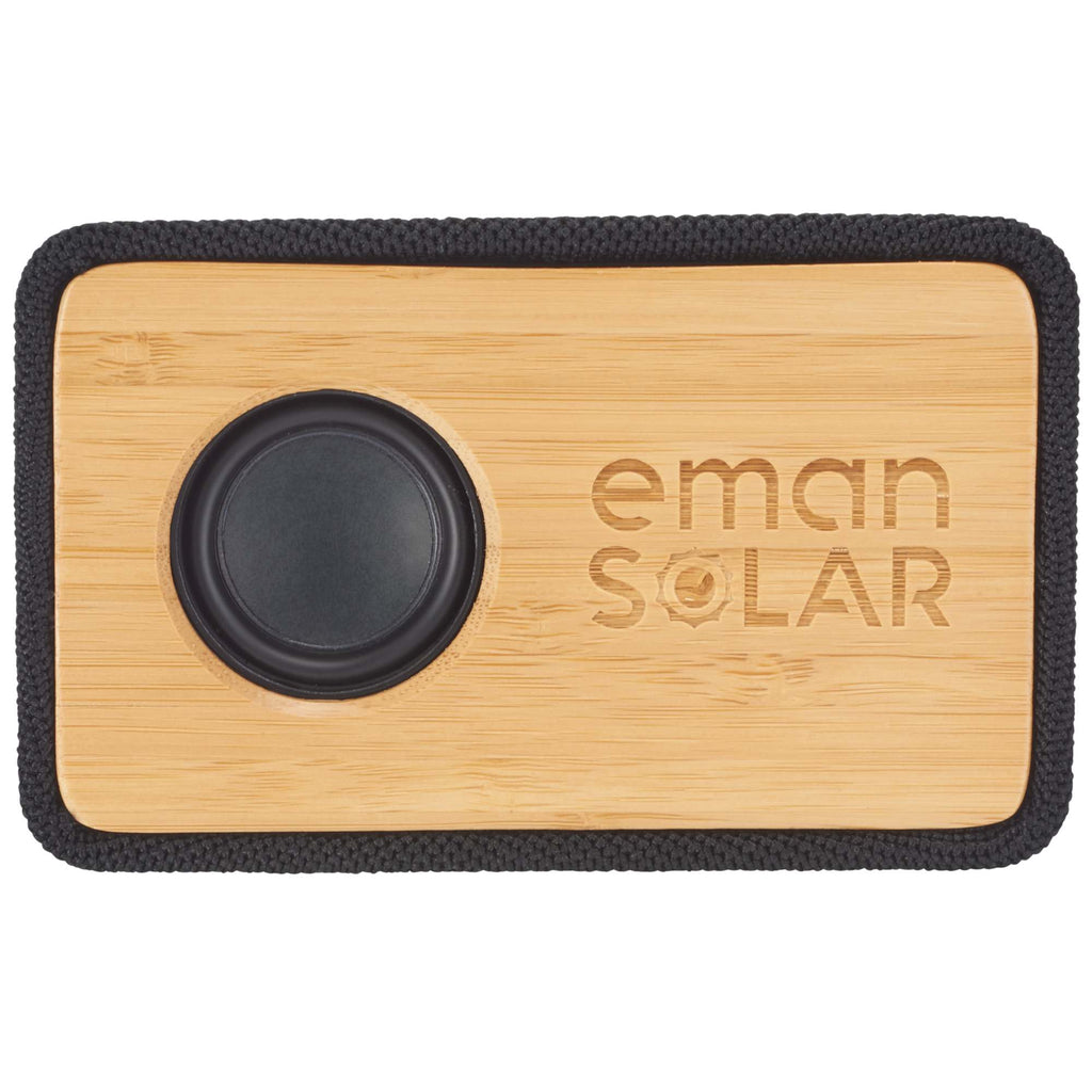 Boundary Bamboo Bluetooth Speaker in Gift Box Laser Engraving - Natural - Front
