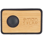 Boundary Bamboo Bluetooth Speaker in Gift Box Laser Engraving - Natural - Front