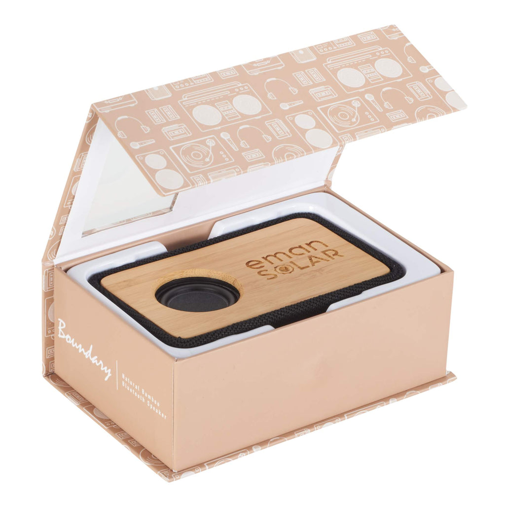 Boundary Bamboo Bluetooth Speaker in Gift Box Laser Engraving - Natural - Photo 4