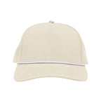 Branded Bills 33409 Canvas Rope Cap, Bare Curved Embroidery - Beige - Front