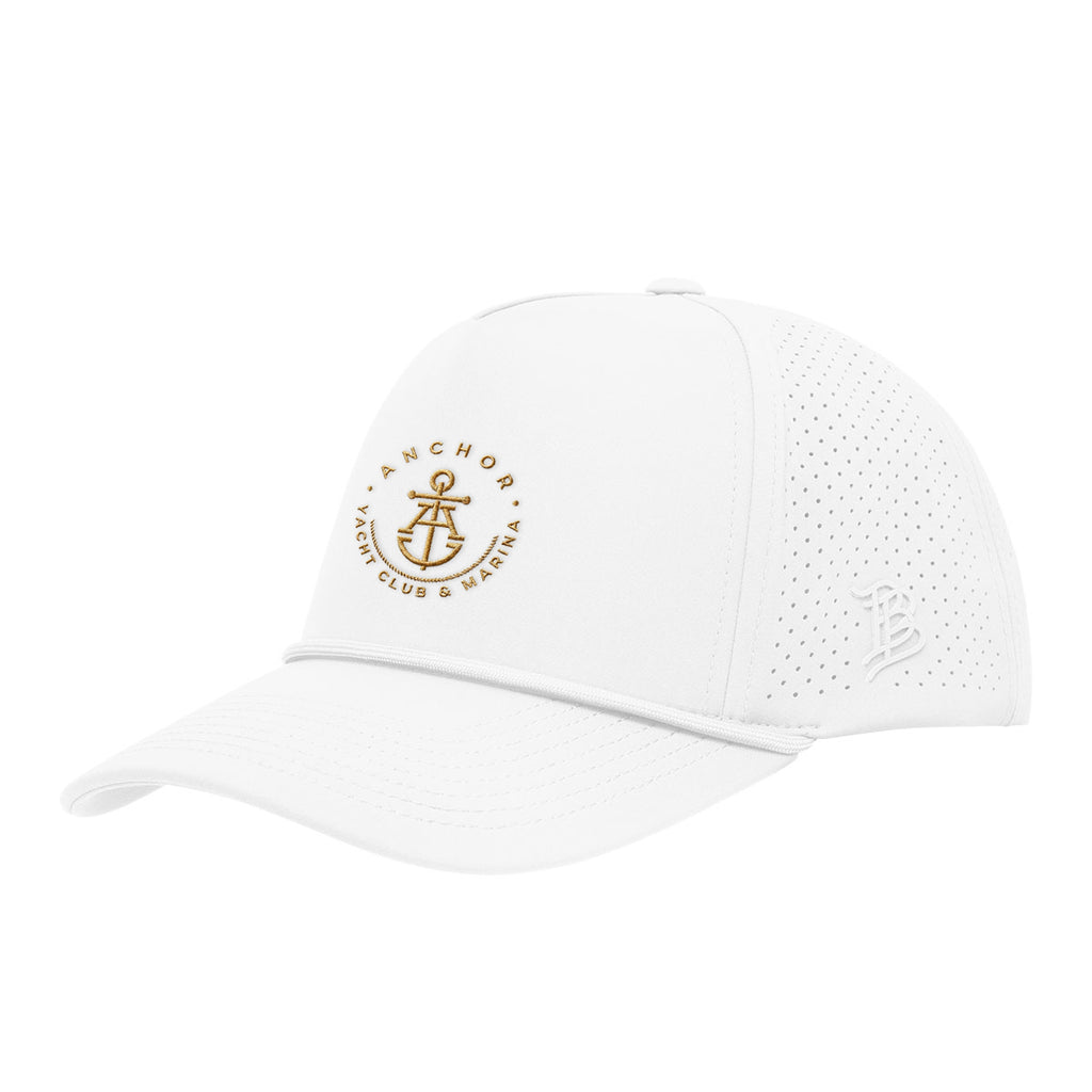 Branded Bills 545-03R Bare Curved Elite XGen Cap - White - Embroidery