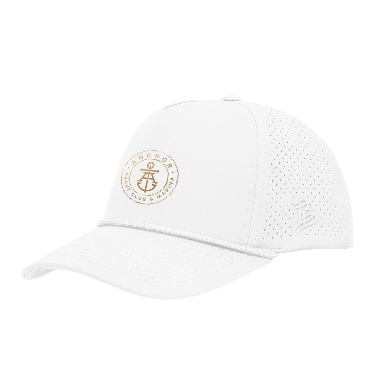 Branded Bills 545-03R Bare Curved Elite XGen Cap - White - Silk Screen