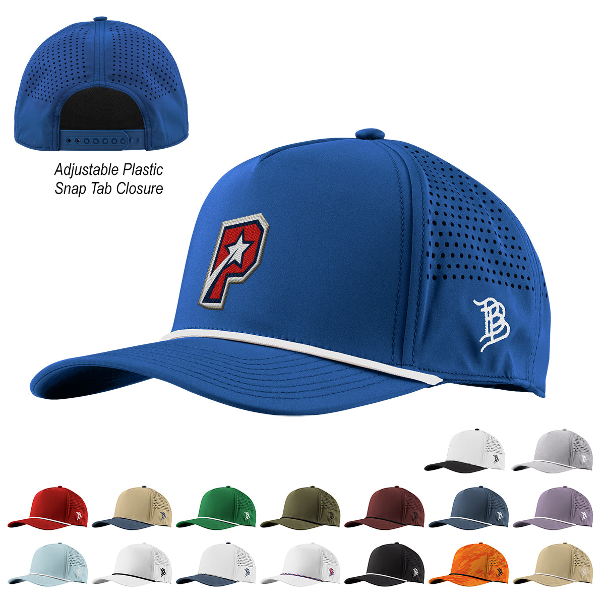 Branded Bills 545 Rope Cap, Bare Curved Embroidery - Branded Bills 545 Bare Curved Rope Cap