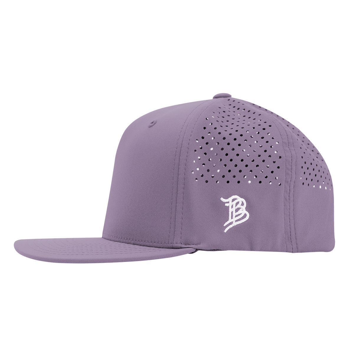 Branded Bills 585 Performance Cap, Bare Flat - Purple - Side