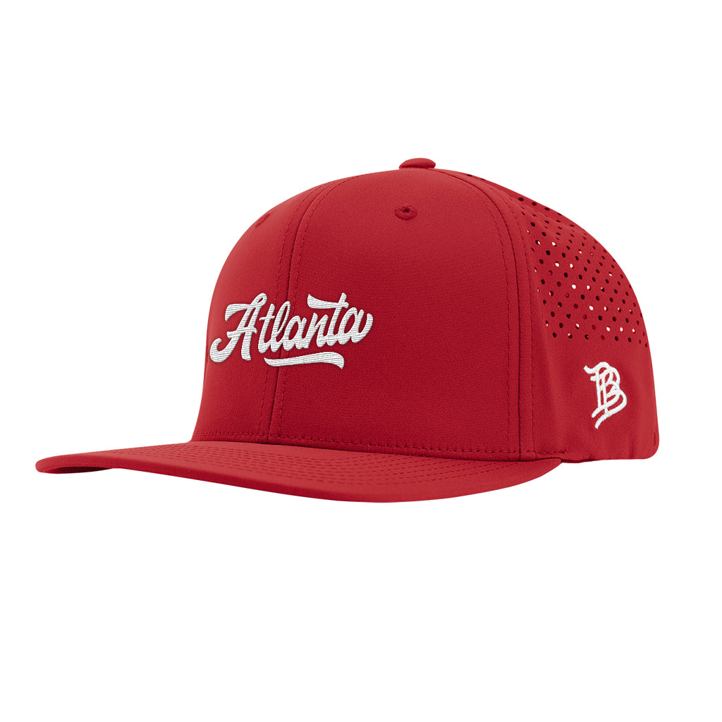 Branded Bills 585 Performance Cap, Bare Flat - Red - Embroidery