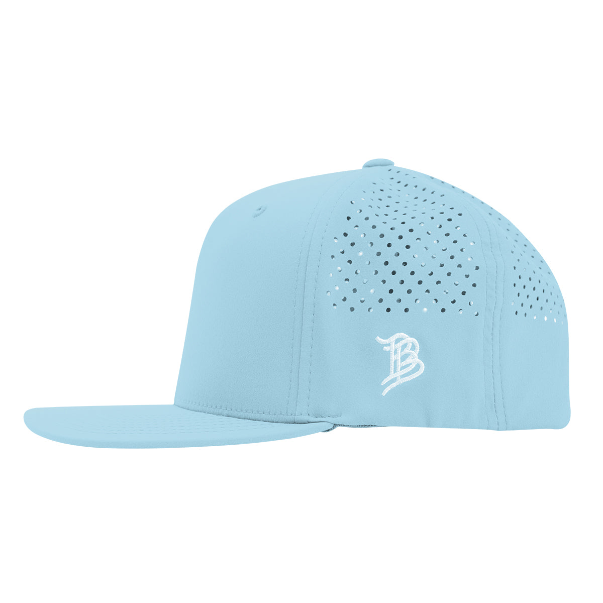 Branded Bills 585 Performance Cap, Bare Flat - Sky Blue - Side