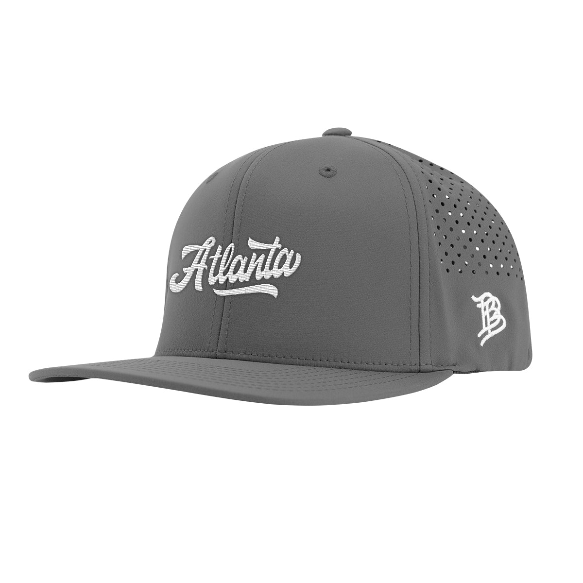 Branded Bills 585 Performance Cap, Bare Flat - Slate - Embroidery