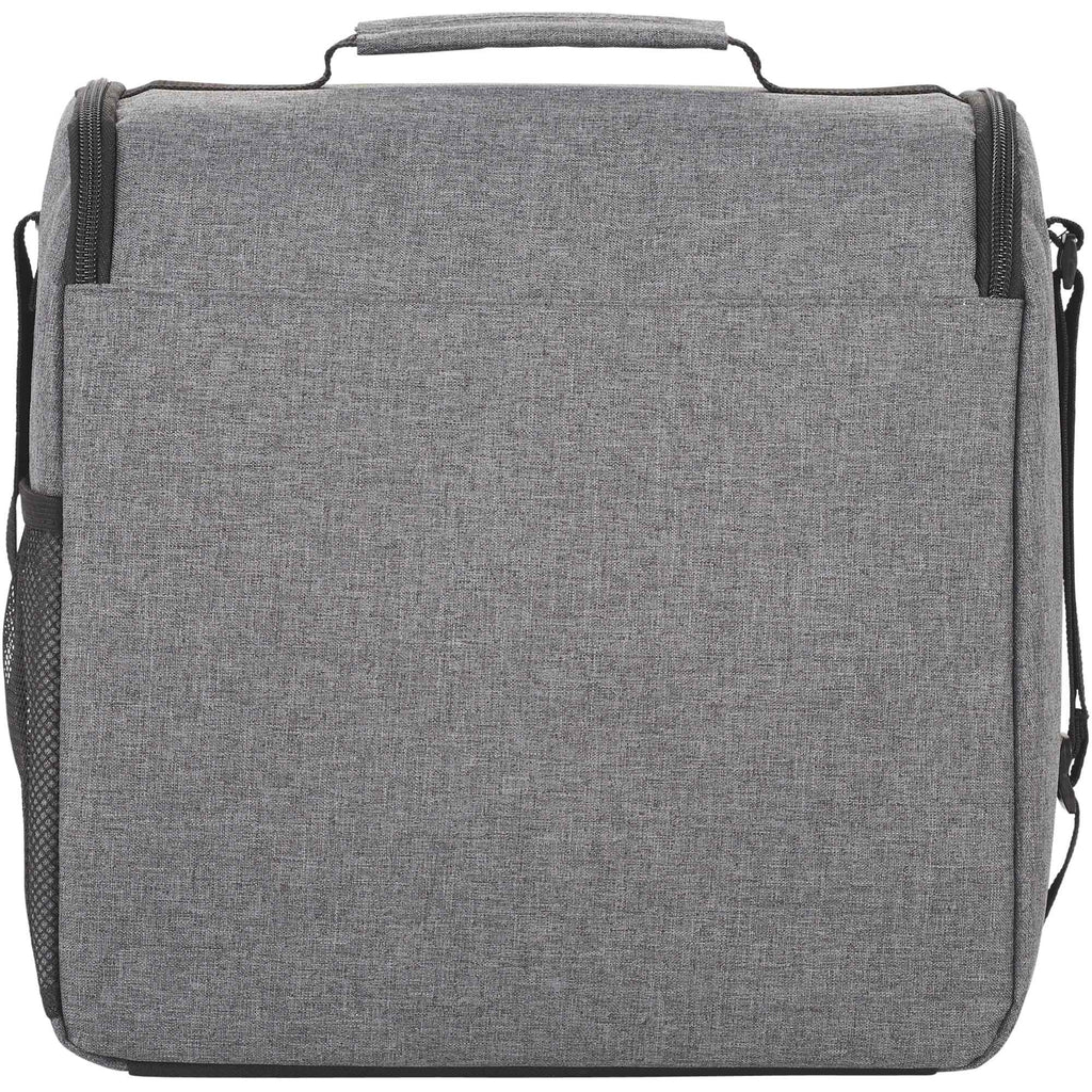 Break Time Recycled Event Cooler for 24 Cans Full Color - Charcoal - Back