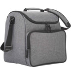 Break Time Recycled Event Cooler for 24 Cans Full Color - Charcoal - Right Angle 2
