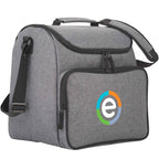 Break Time Recycled Event Cooler for 24 Cans Full Color - Charcoal - Right Angle