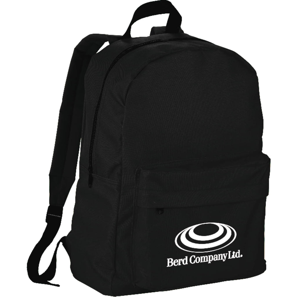 Breckenridge Backpack with Flap Front Pocket Full Color - Black - Photo