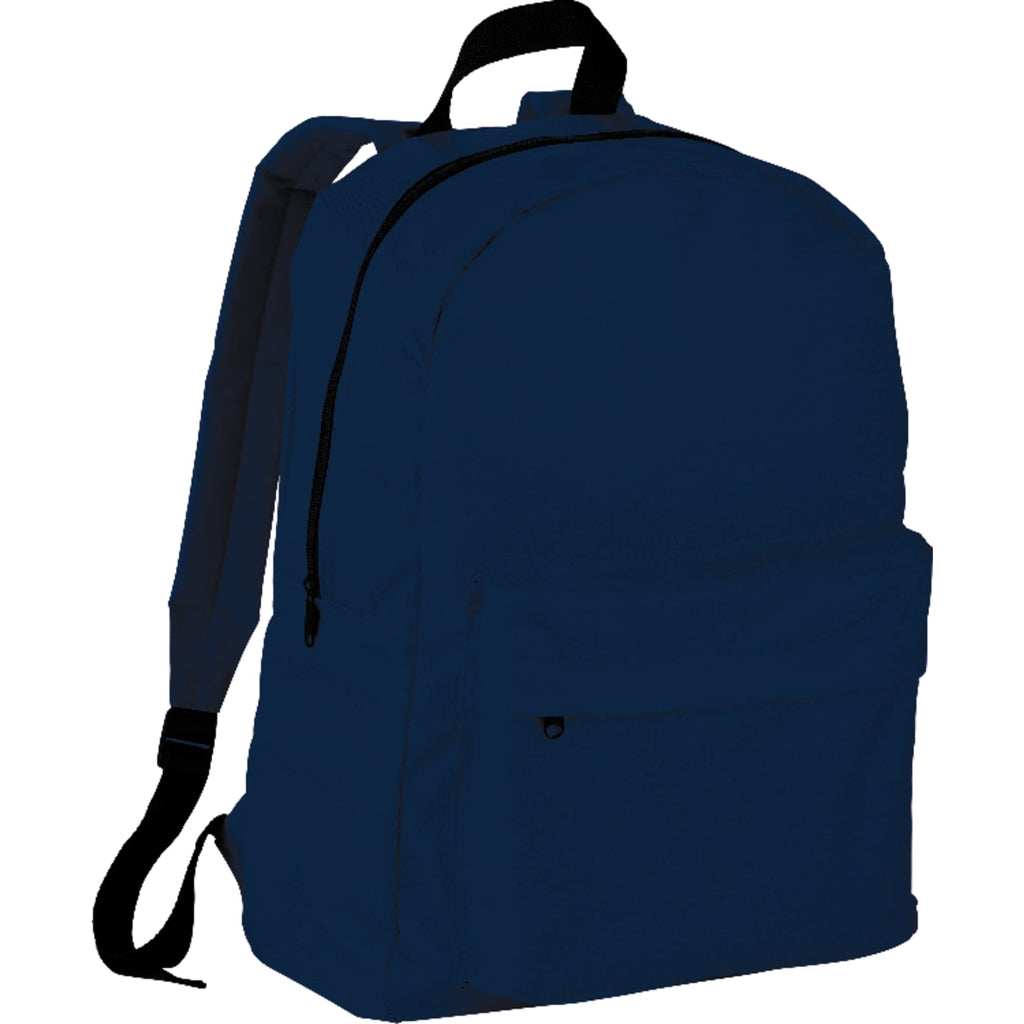 Breckenridge Backpack with Flap Front Pocket Full Color - Navy Blue - Photo 2