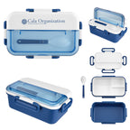 Broadview Bento Box and Spork - Blue - Silk Screen