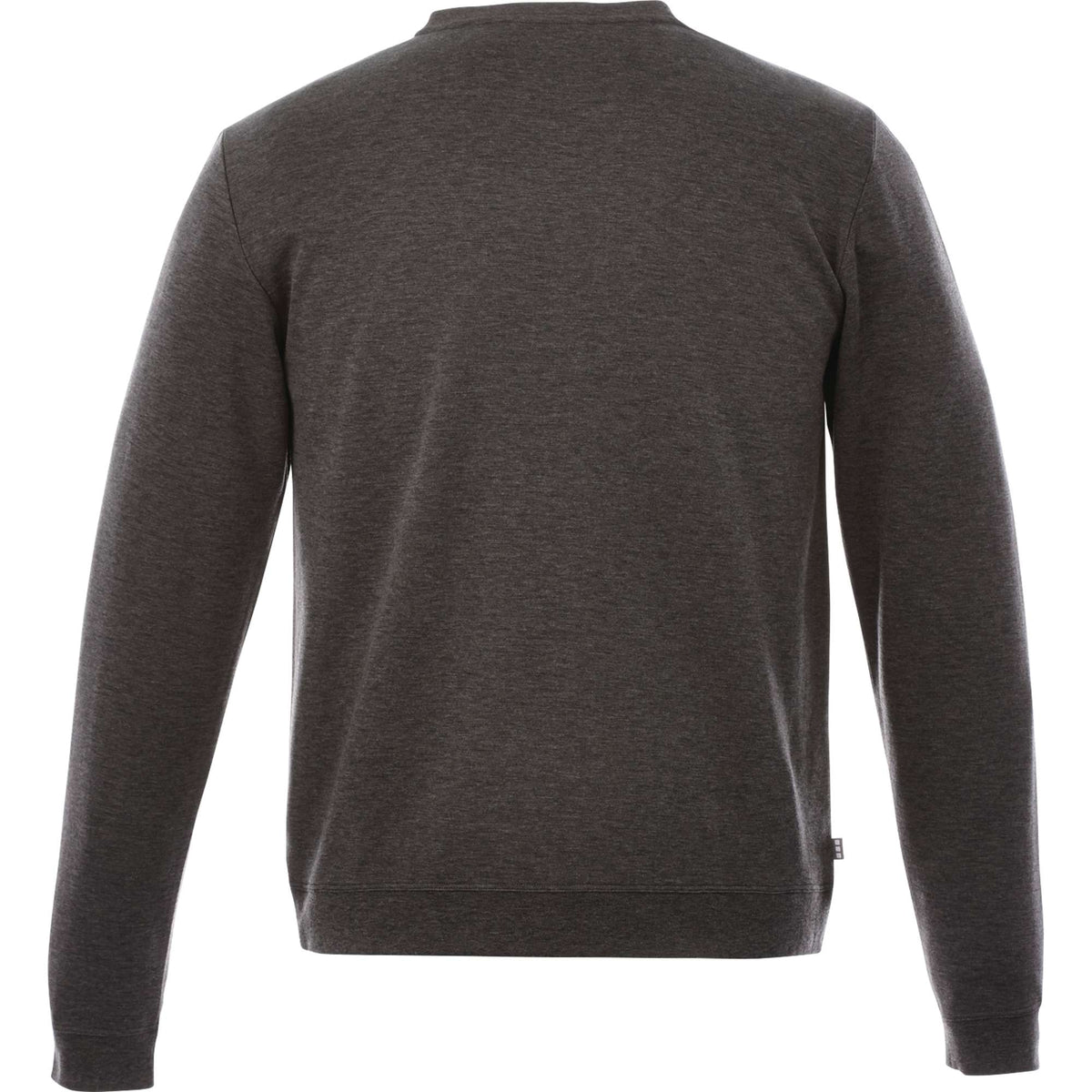 Bromley Knit V-Neck Sweater for Men Transfer - Heather Dark Charcoal - Back Flat