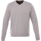 Bromley Knit V-Neck Sweater for Men Transfer - Heather Grey - Front Flat