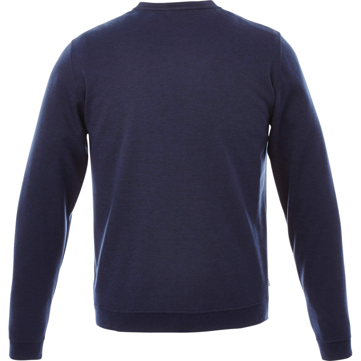 Bromley Knit V-Neck Sweater for Men Transfer - Metro Blue Heather - Back Flat