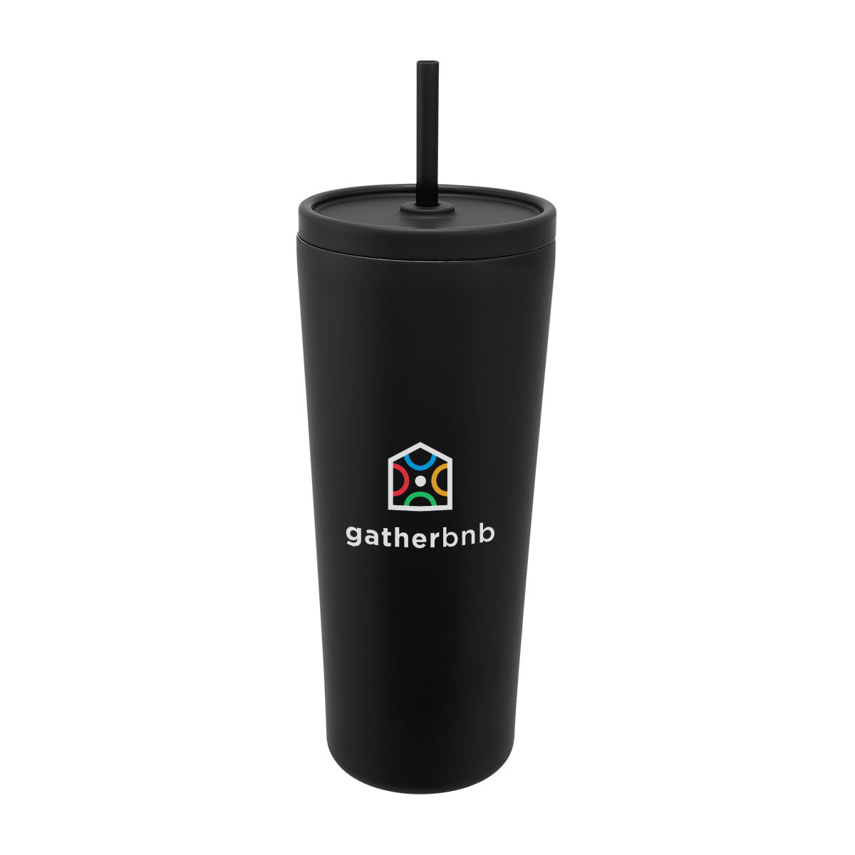 Brooklyn Recycled Stainless Steel Tumbler, 24 oz - Black - Colorbrite