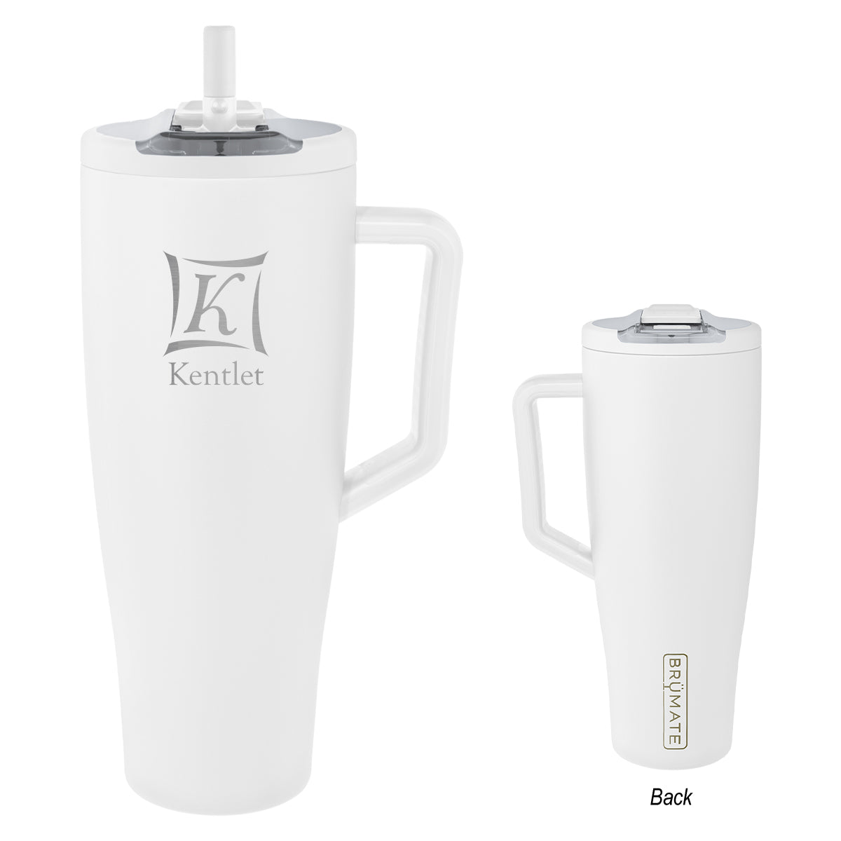 BruMate Era Flip, 40 oz - White - Laser