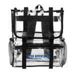 Buckle Backpack, Clear - Silk Screen