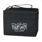 Budget Cooler Bag for 6 Cans - Black - Silk Screen